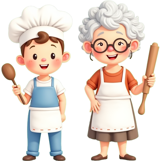 The Enchanted Kitchen — chef and Granny